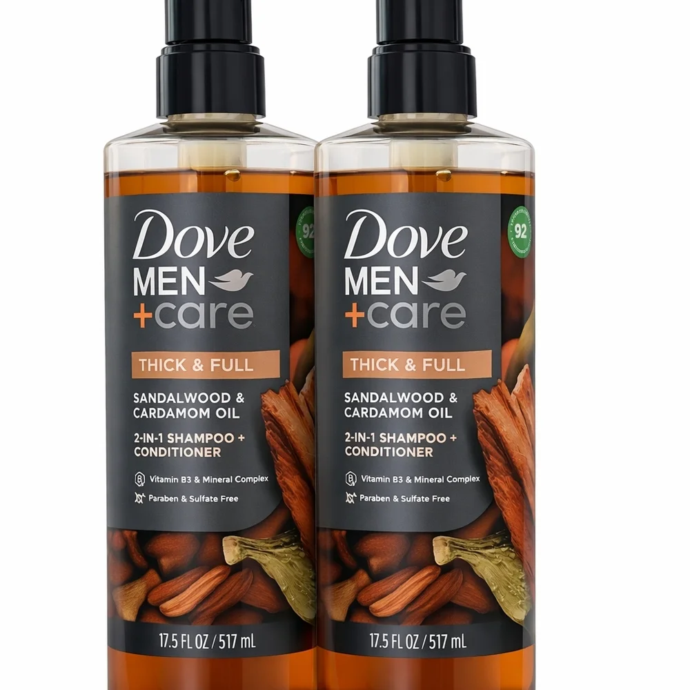 Men+Care Thick & Full 2-in-1 Shampoo + Conditioner‎ - Sandalwood & Cardamom Oil